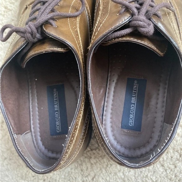 Giorgio Brutini Men\'s Lace Up Brown Leather Oxford Dress Shoes Size 10 M main image 6